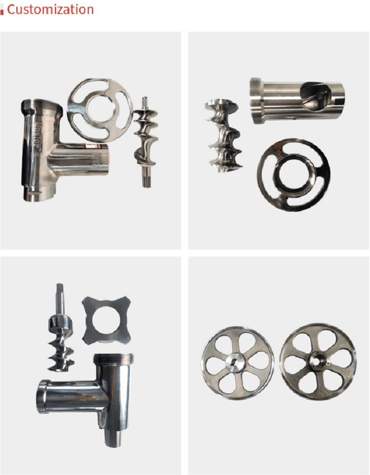 Custom Meat grinder accessories